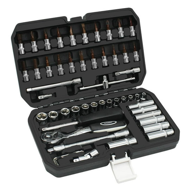 1/4in Drive Impact Socket Wrench Set Chrome-Vanadium Steel Hand Tool Universal for Car 1/4in Drive Impact Socket Wrench Set Chrome-Vanadium Steel Hand Tool Universal for Car